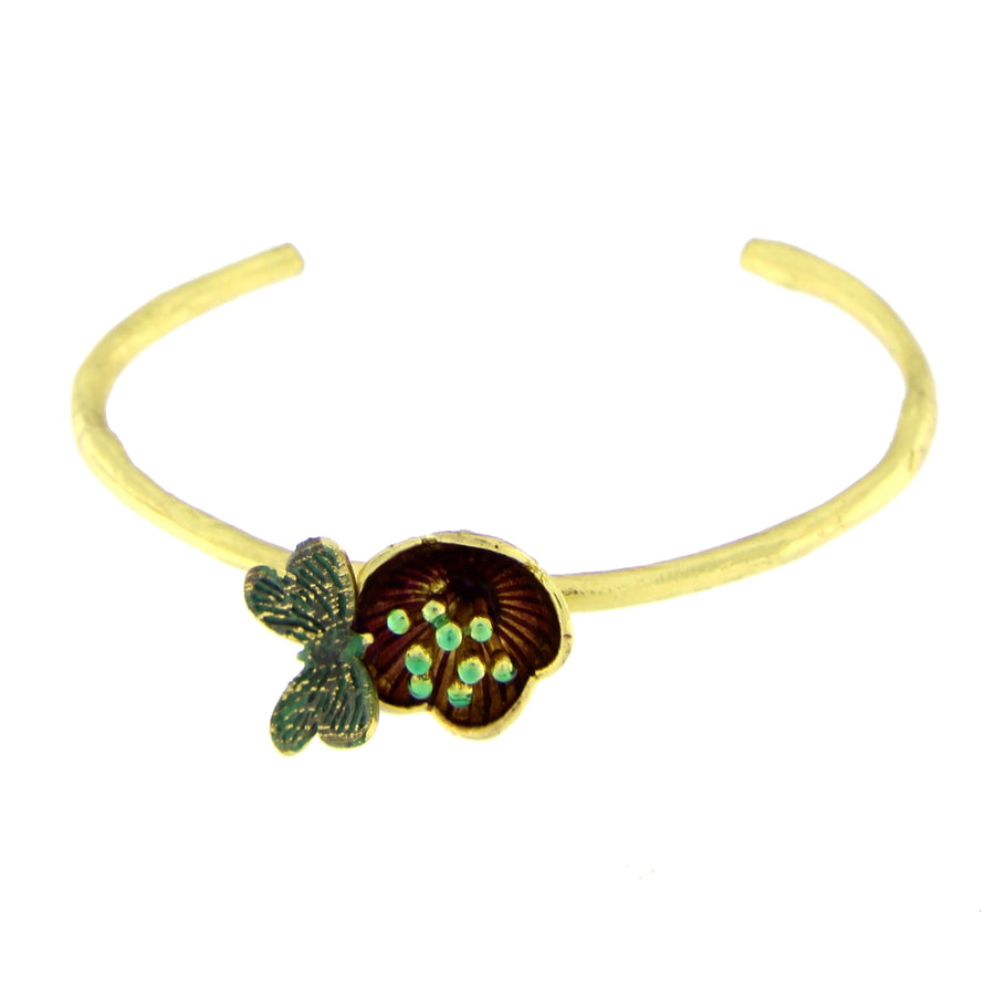Kalliope. Women's Ancient Greek Jewelry. Flower Bracelet.