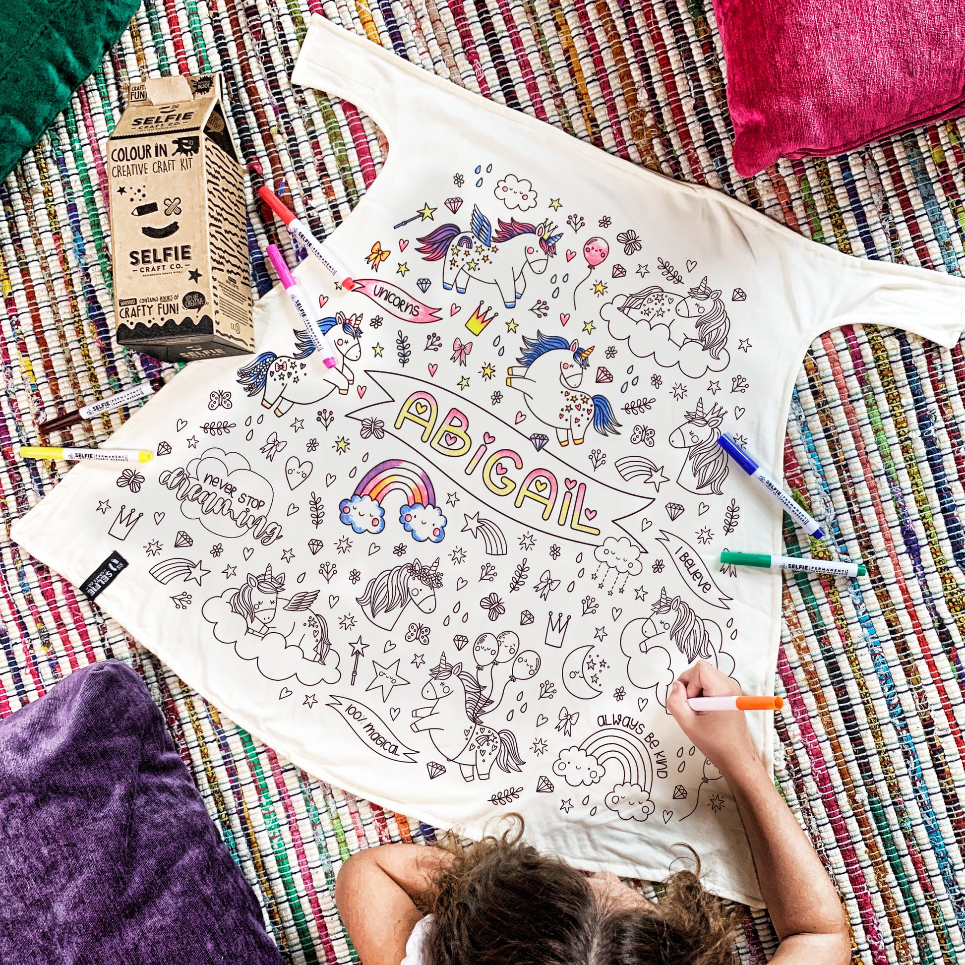 Unicorn Colour In Cape by Selfie Clothing