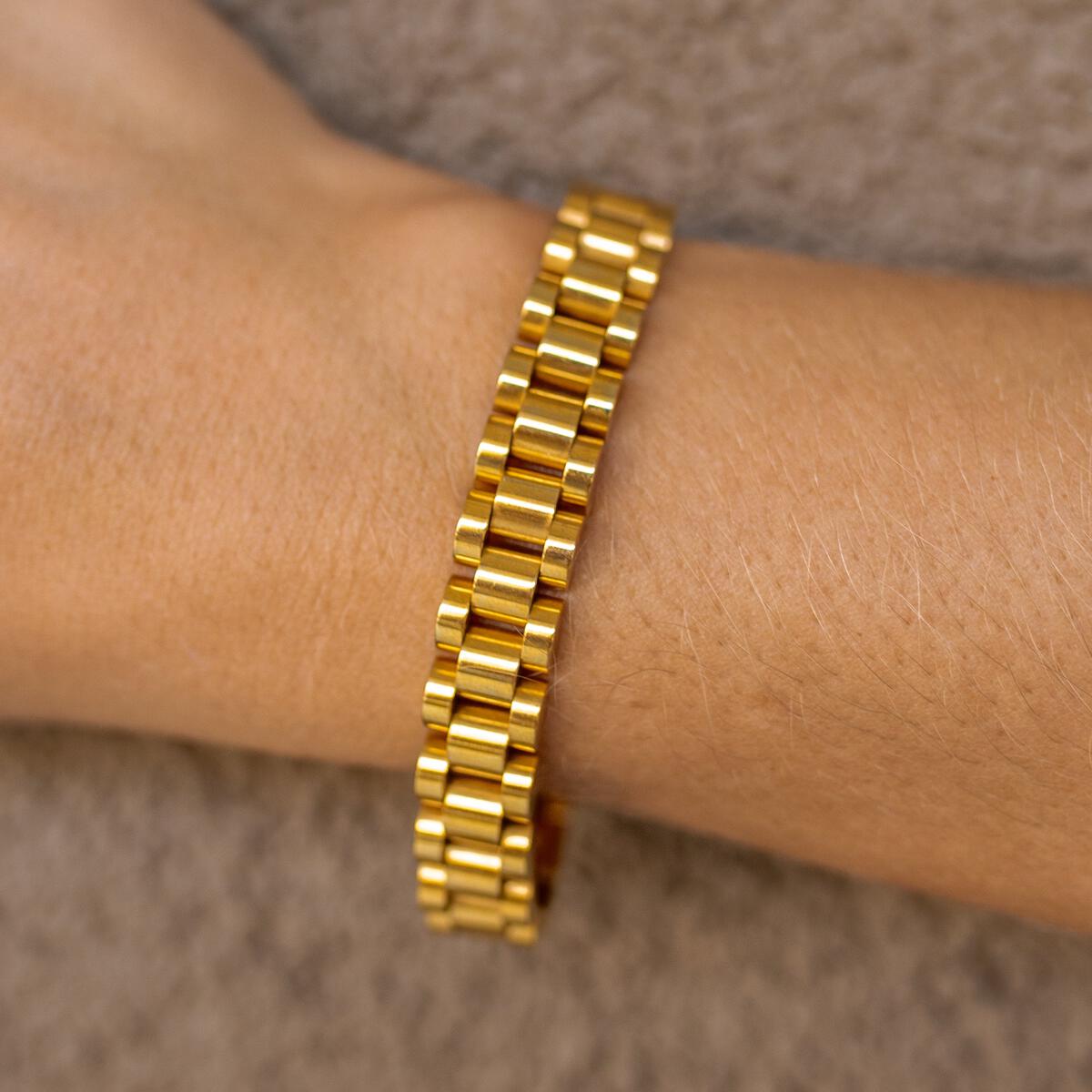 As She Pleases, 18K Gold Plated Bracelet. By ALCO Jewelry.