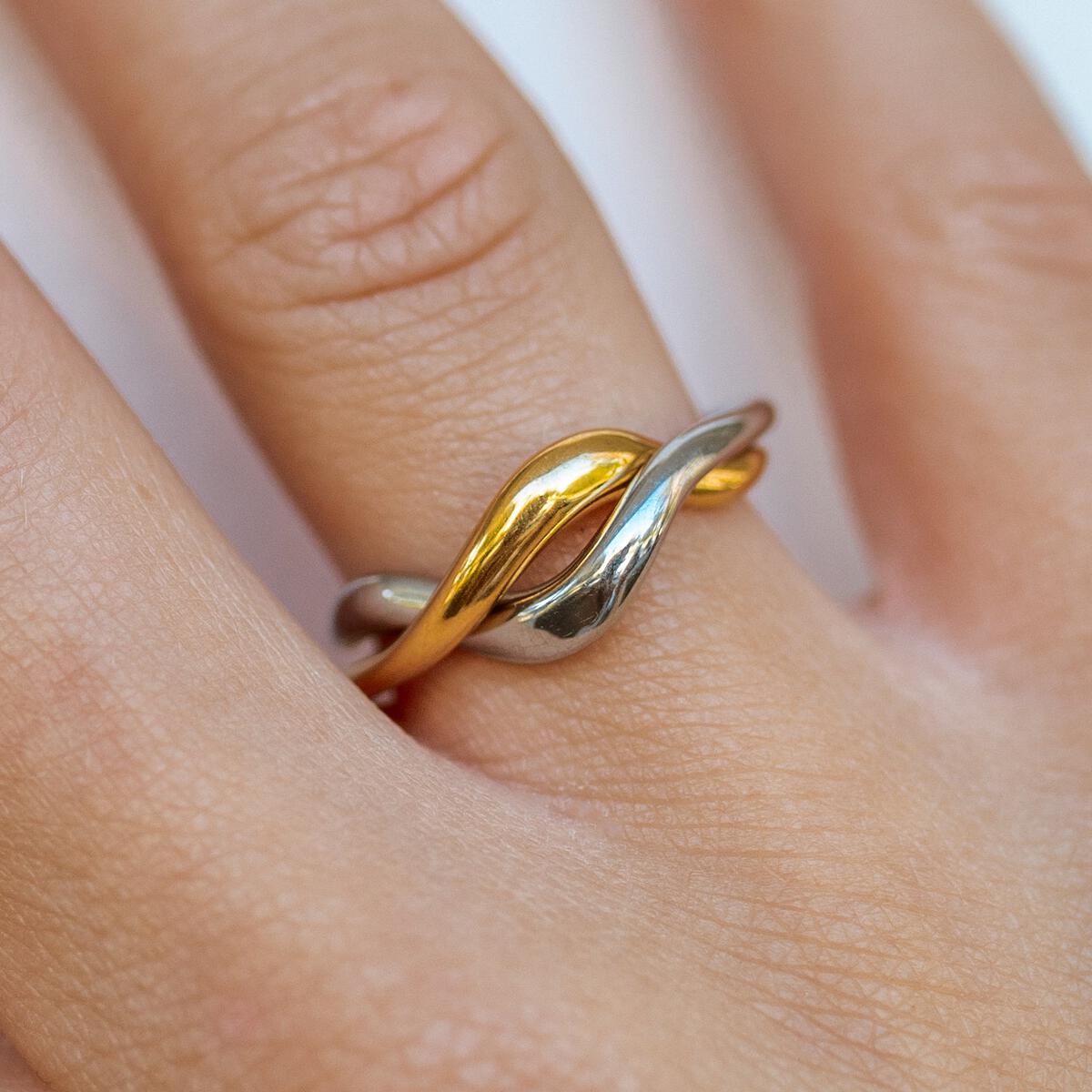 Gold and Silver Intermix Ring. By ALCO.