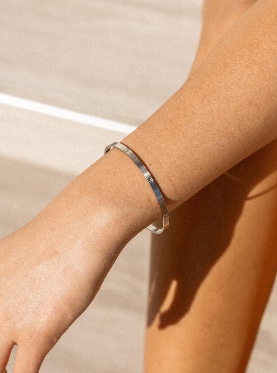 Star Crossed Silver Bangle. By ALCO. Free Delivery