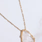 Best Selling USA Brand. Rare Matters. Clear Quartz Teardrop Gemstone Pendant Necklace. Sustainable Jewelry.