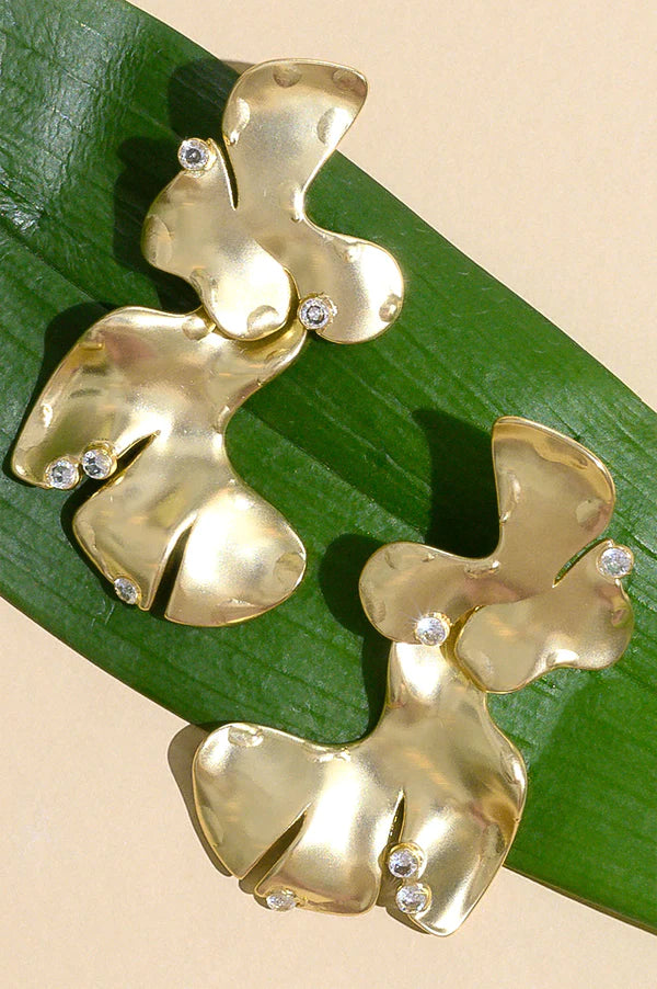 Best Selling USA Brand. Rare Matters. Foliage Statement Earrings. Sustainable Jewelry.