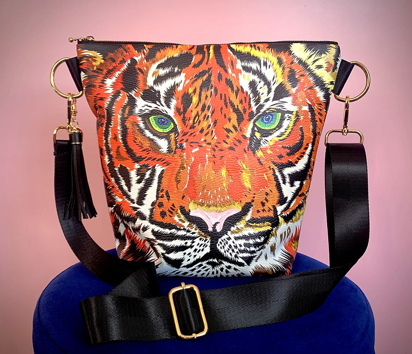 Chloe Croft. Tiger Design. Vegan Bag.