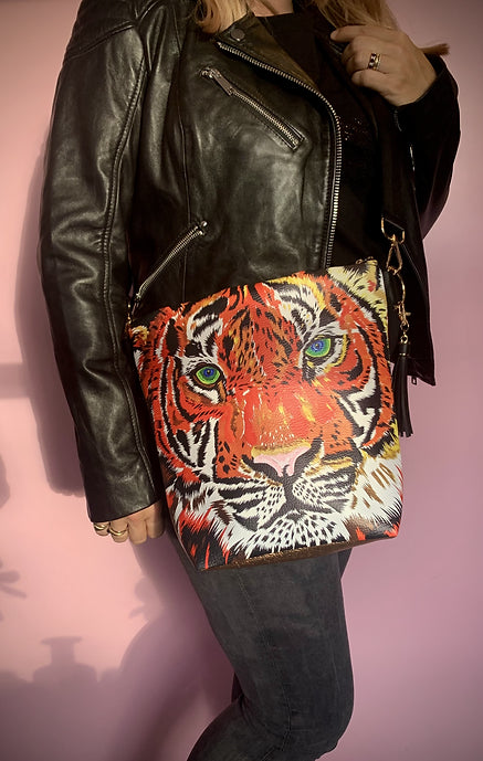 Chloe Croft. Tiger Design. Vegan Bag.