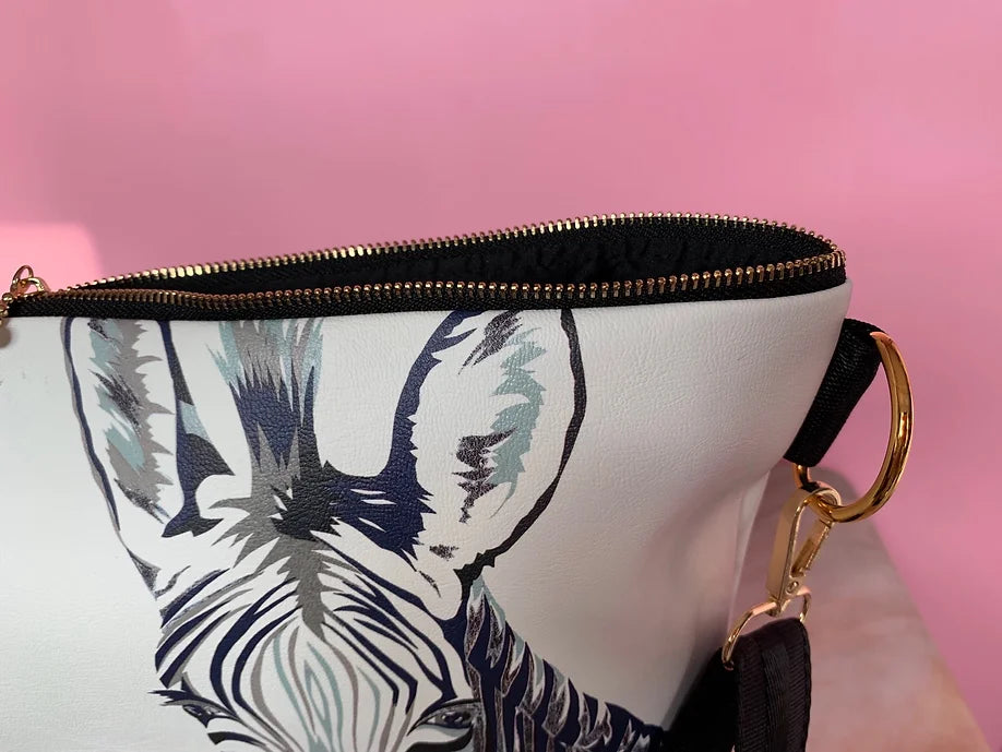 Chloe Croft. Zebras. Women's Vegan Bag.