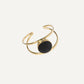 Best Selling Kenyan Brand, Gold Plated Brass Black Farida Bracelet By Lamu Jewelry.