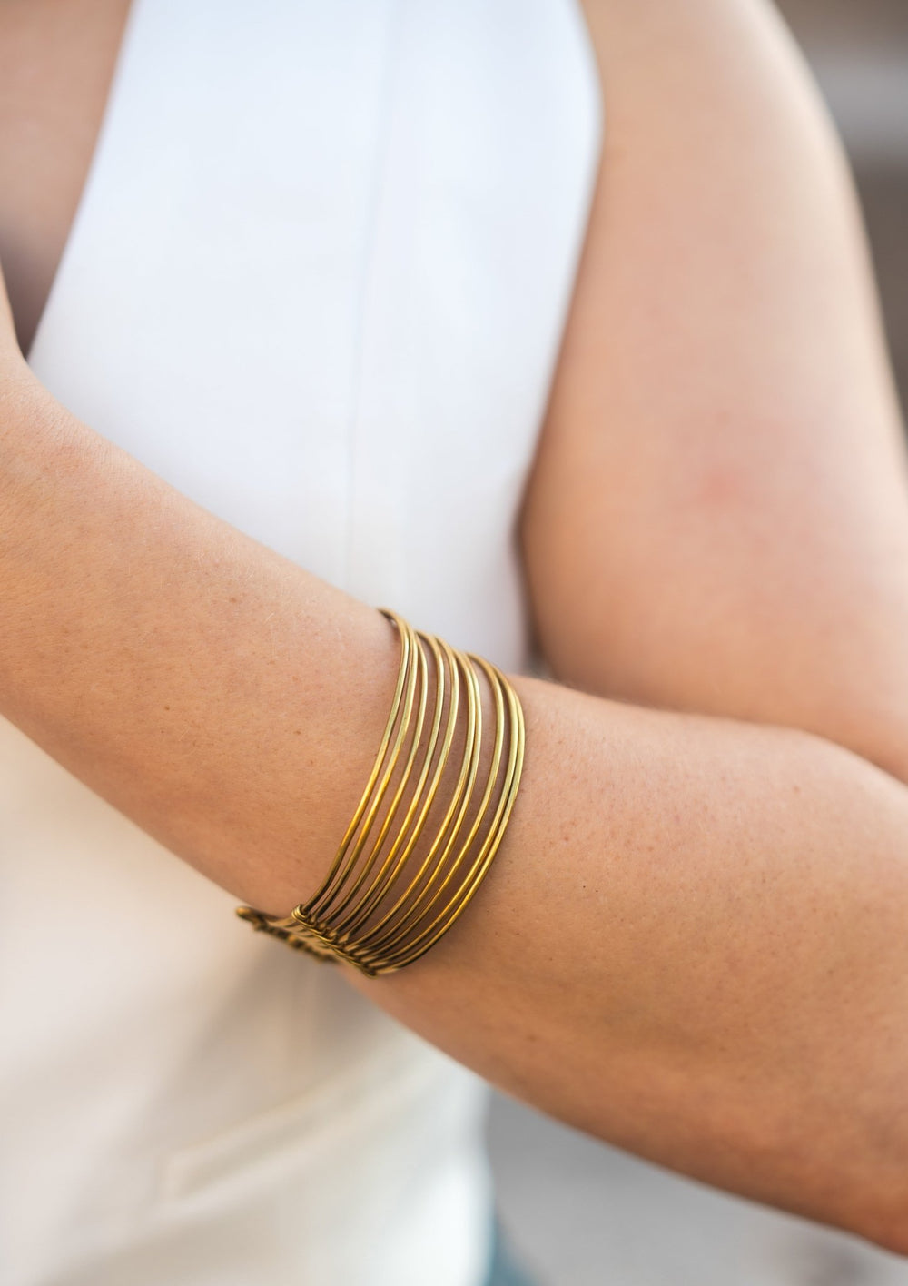 Best Selling Kenyan Brand, Gold Plated Makeba Fine Bracelet By Lamu Jewelry.