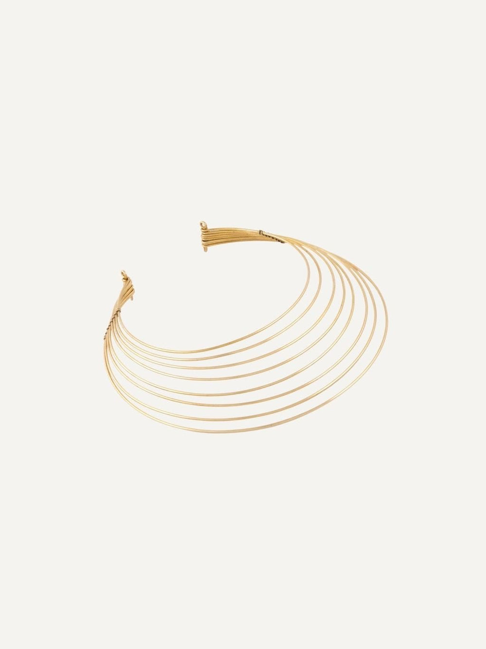 Best Selling Kenyan Brand, Makeba Gold Plated Brass Midi Choker By Lamu Jewelry.