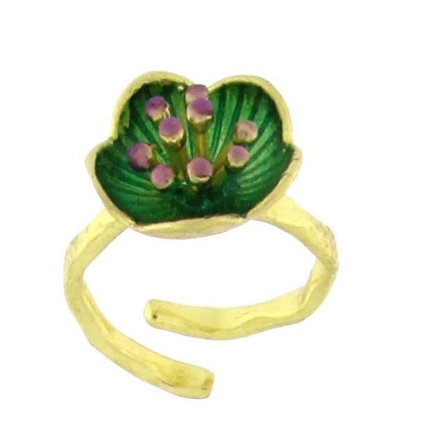 Kalliope. Women's Ancient Greek Jewelry. Flower Ring.