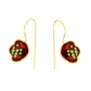 Kalliope. Women's Ancient Greek Jewelry. Flower Earrings.