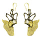 Kalliope. Women's Ancient Greek Jewelry. Flume Bronze Earrings