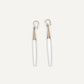 Best Selling Kenyan Brand, Gold Plated White Deva Earrings By Lamu Jewelry.