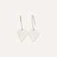 Best Selling Kenyan Brand, Gold Plated White Kibaki Earrings By Lamu Jewelry.