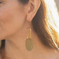 Best Selling Kenyan Brand, Gold Plated Nina Earrings By Lamu Jewelry.