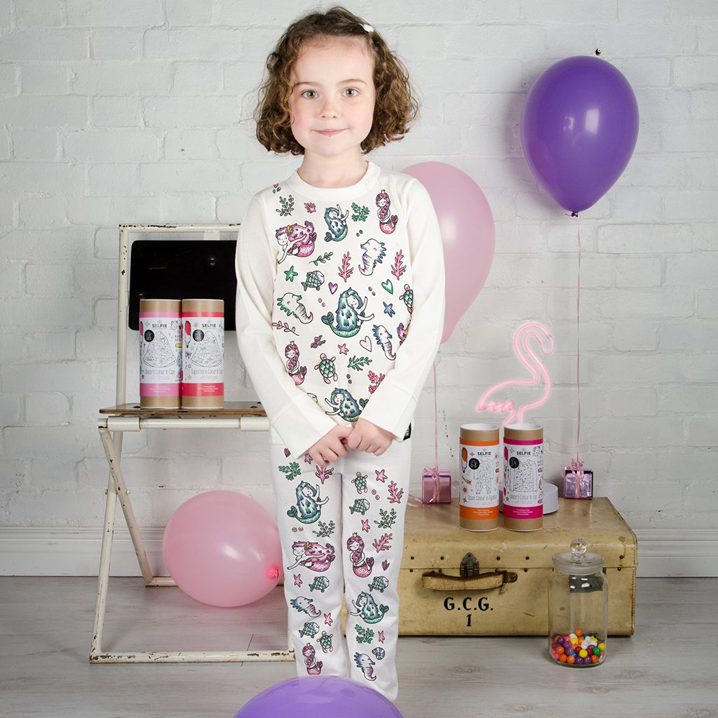 Mermaid Colour In Pyjamas by Selfie Clothing