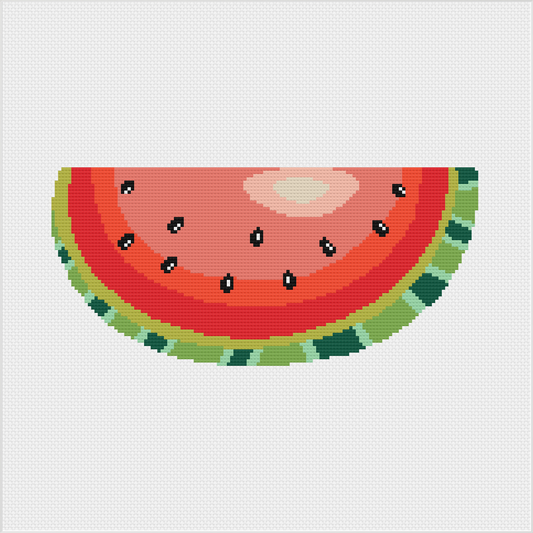 Meloca Cross Stitch Kit Designs: Watermelon Cross Stitch Full Kit