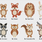 Woodland Animals Cross Stitch Full Kit #3 by Meloca Cross Stitch Kit Designs