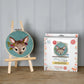 The Crafty Kit Company - Floral Fawn in a Hoop Needle Felting Kit
