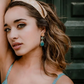Annabelle Hardie - The Peony Earrings (18k rose gold/marbled blue)