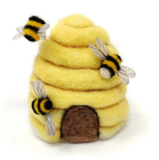 The Crafty Kit Company - Bee Hive Needle Felting Kit