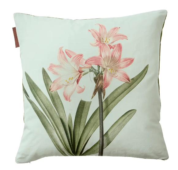 Koustrupco - Amaryllis belladonna Cushion cover -100 % organic cotton